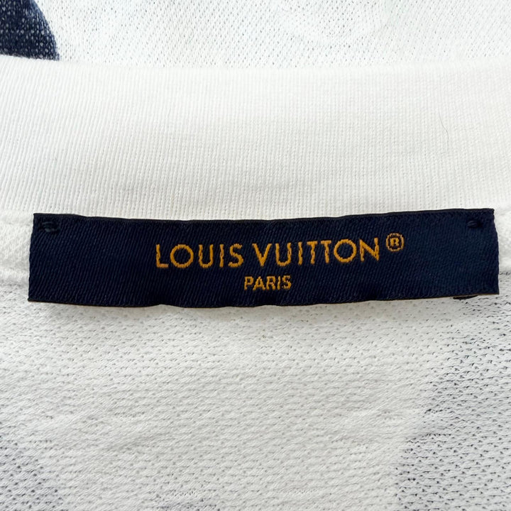 Excellent LOUIS VUITTON Short sleeve T-shirt monogram mesh white cotton mens