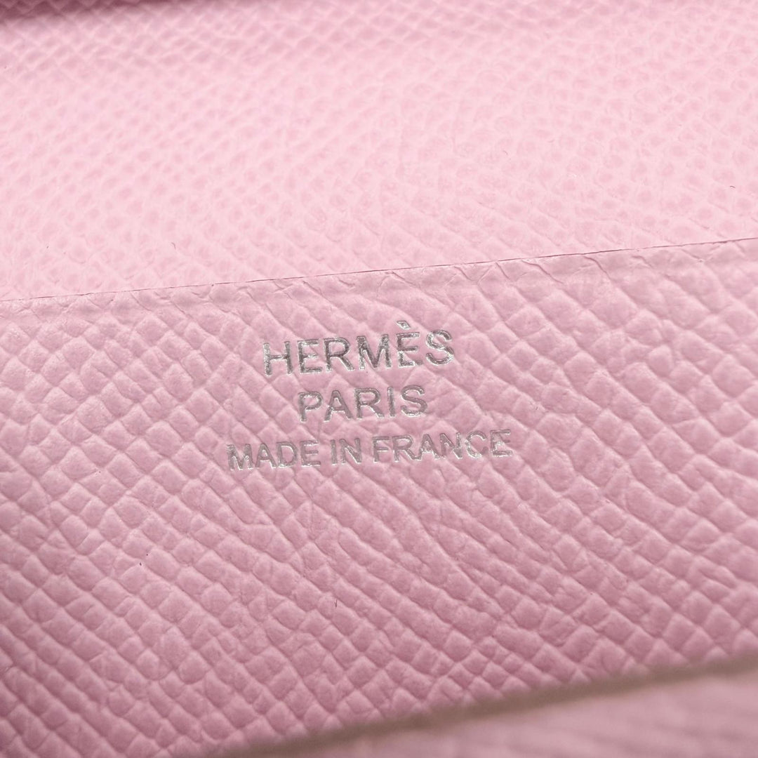 Excellent HERMES Purse Beansufla Long wallet Epsom Leather Women