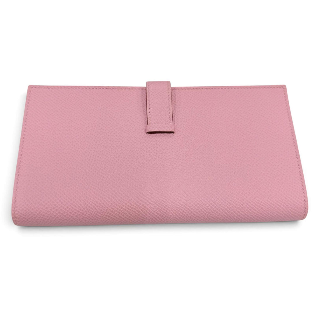 Excellent HERMES Purse Beansufla Long wallet Epsom Leather Women