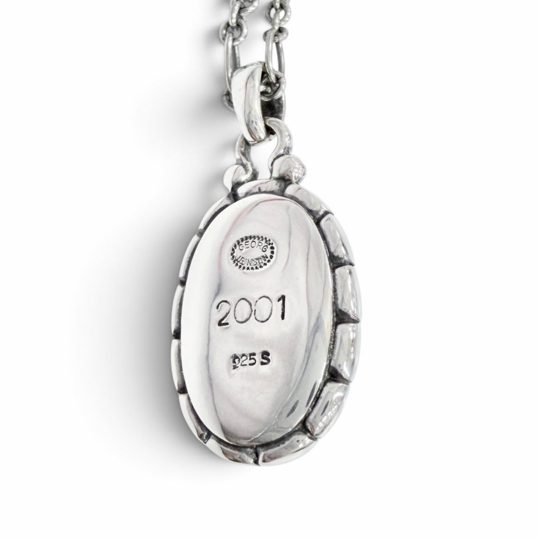 Great Georg Jensen Necklace 2001 Year Pendant Sterling Silver 925 Women