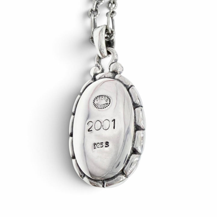 Great Georg Jensen Necklace 2001 Year Pendant Sterling Silver 925 Women