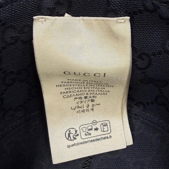 Pristine GUCCI hat Logo design, GG canvas lining, bucket bag cotton S 777372