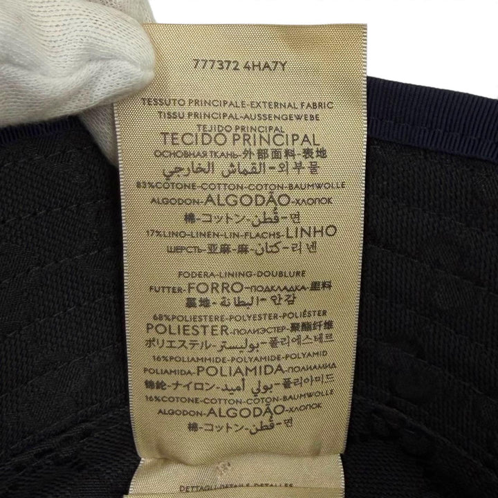 Pristine GUCCI hat Logo design, GG canvas lining, bucket bag cotton S 777372