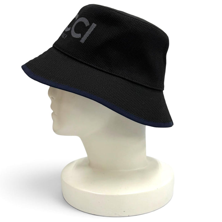 Pristine GUCCI hat Logo design, GG canvas lining, bucket bag cotton S 777372