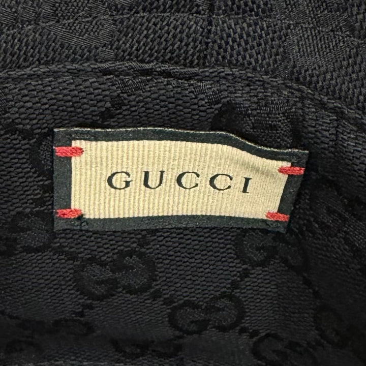 Pristine GUCCI hat Logo design, GG canvas lining, bucket bag cotton S 777372