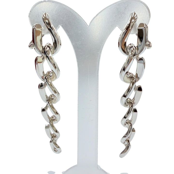 Excellent TIFFANY&Co. Forge Drop Link Pierce Accessories Silver AG925 Women