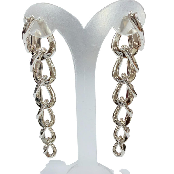 Excellent TIFFANY&Co. Forge Drop Link Pierce Accessories Silver AG925 Women