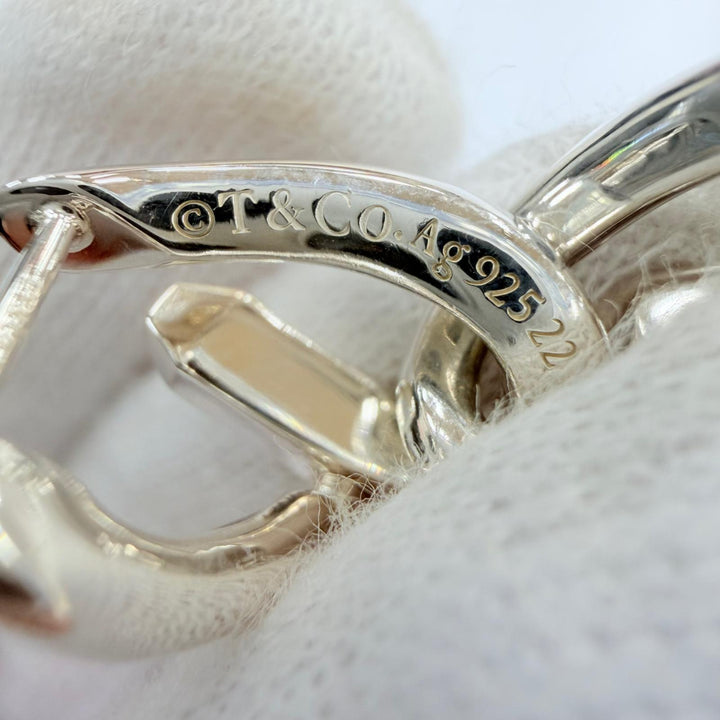 Excellent TIFFANY&Co. Forge Drop Link Pierce Accessories Silver AG925 Women
