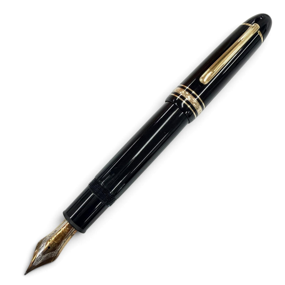 Great MONTBLANC fountain pen Meisterstück 149 White Star Bicolor black 18K mens