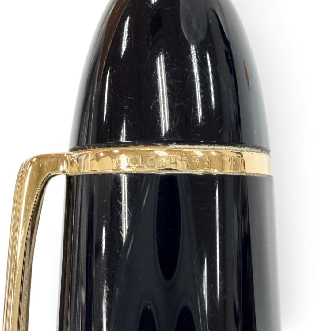 Great MONTBLANC fountain pen Meisterstück 149 White Star Bicolor black 18K mens