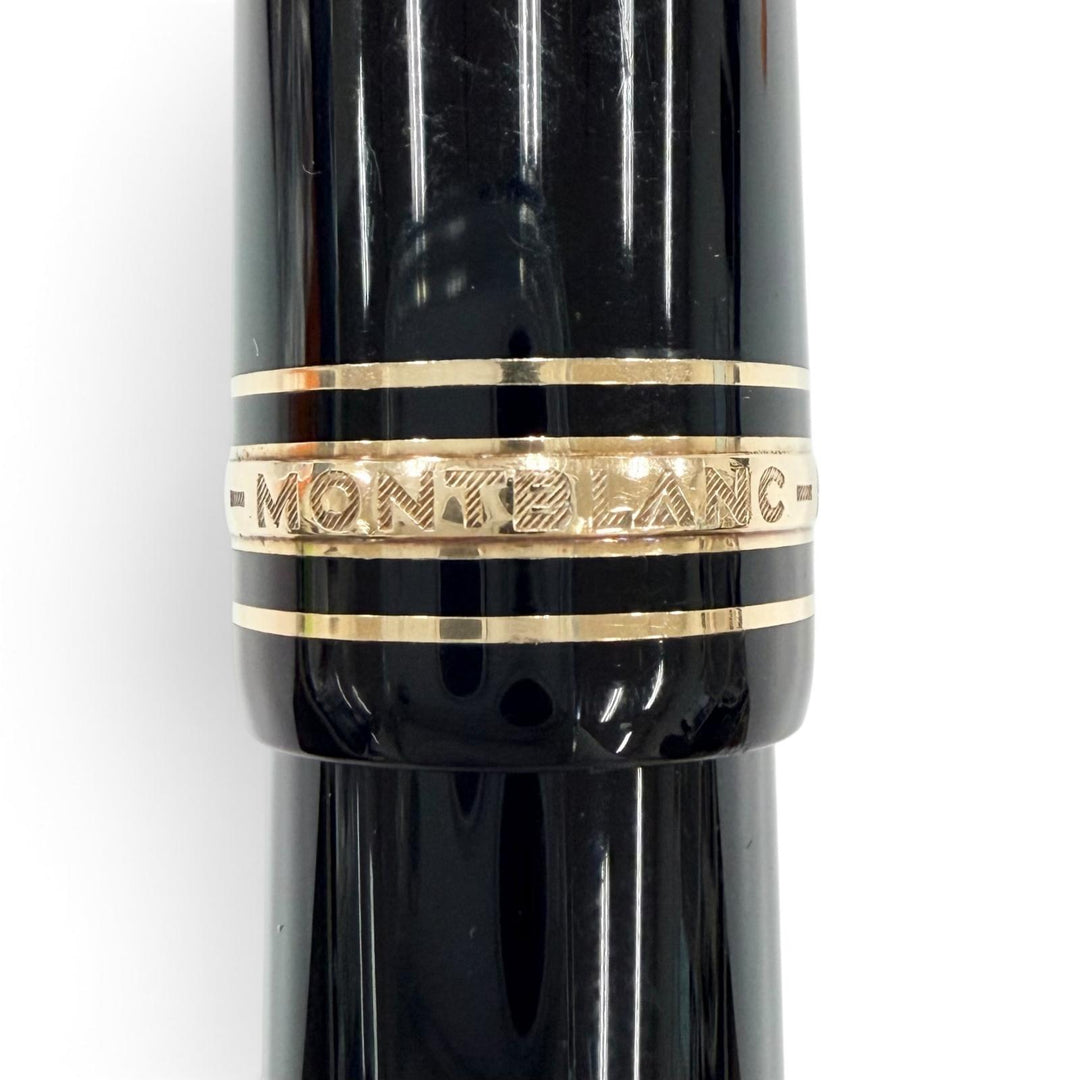 Great MONTBLANC fountain pen Meisterstück 149 White Star Bicolor black 18K mens