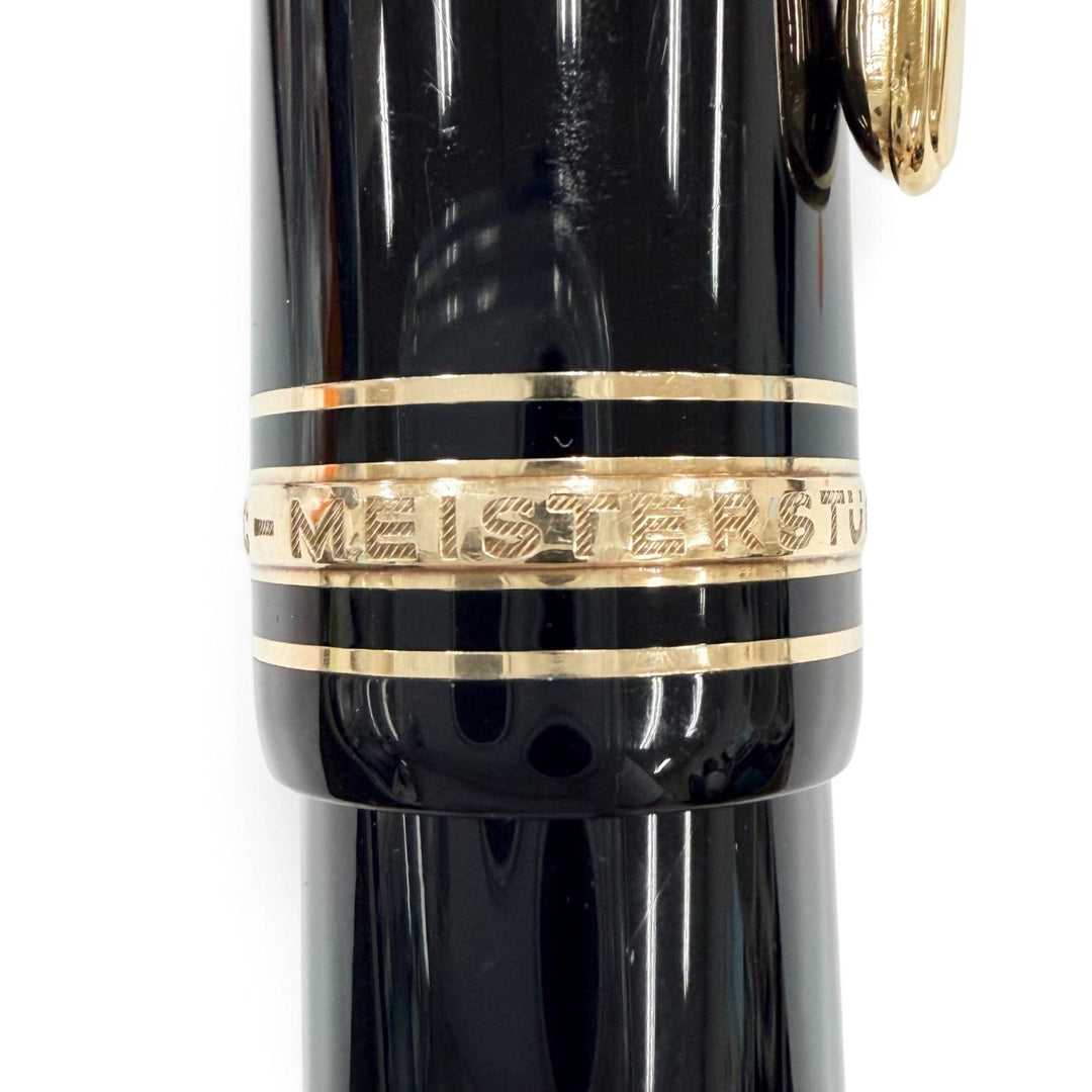 Great MONTBLANC fountain pen Meisterstück 149 White Star Bicolor black 18K mens