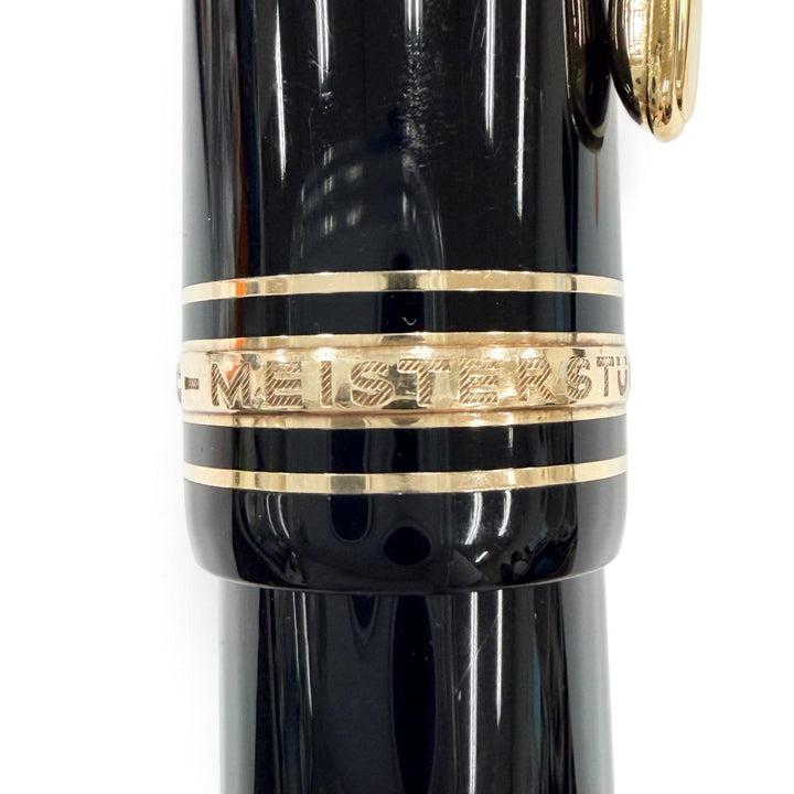 Great MONTBLANC fountain pen Meisterstück 149 White Star Bicolor black 18K mens
