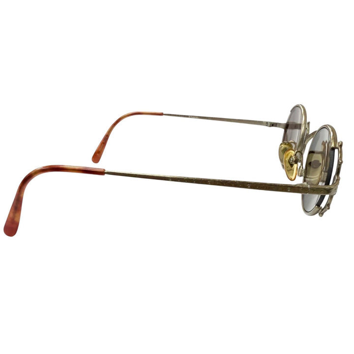 Very Good JEAN-PAUL GAULTIER sunglasses 90s Archive Tortoiseshell Pattern Round