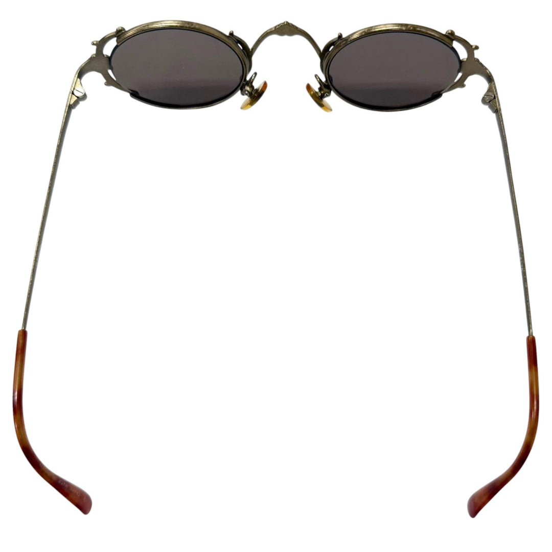 Very Good JEAN-PAUL GAULTIER sunglasses 90s Archive Tortoiseshell Pattern Round