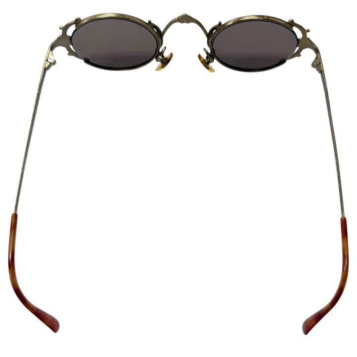 Very Good JEAN-PAUL GAULTIER sunglasses 90s Archive Tortoiseshell Pattern Round