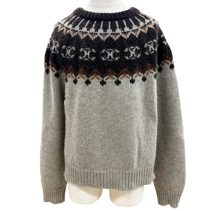 Great CELINE sweater gray wool mens L 2AD6W874P