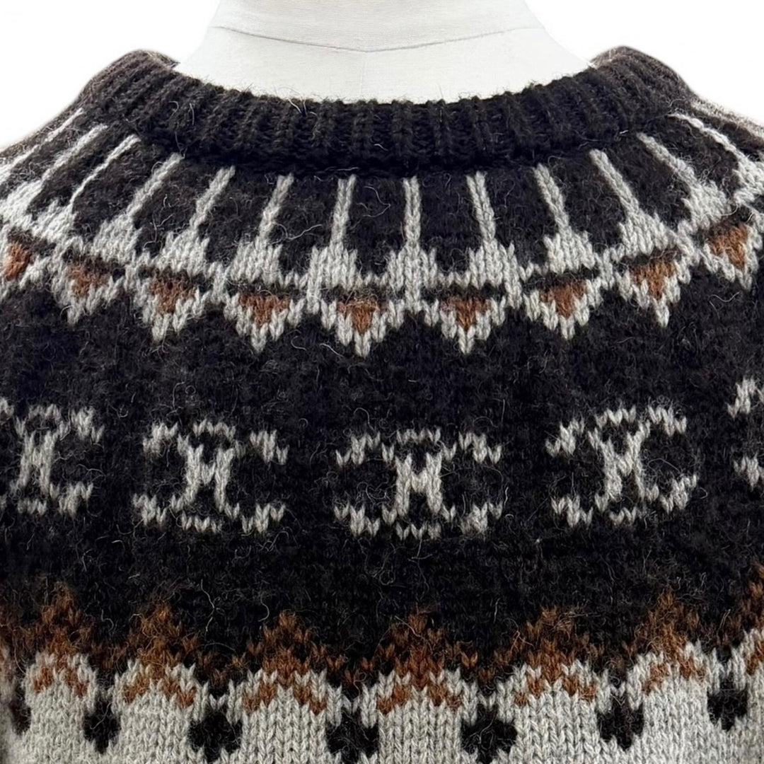 Great CELINE sweater gray wool mens L 2AD6W874P