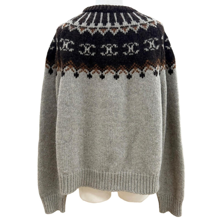 Great CELINE sweater gray wool mens L 2AD6W874P