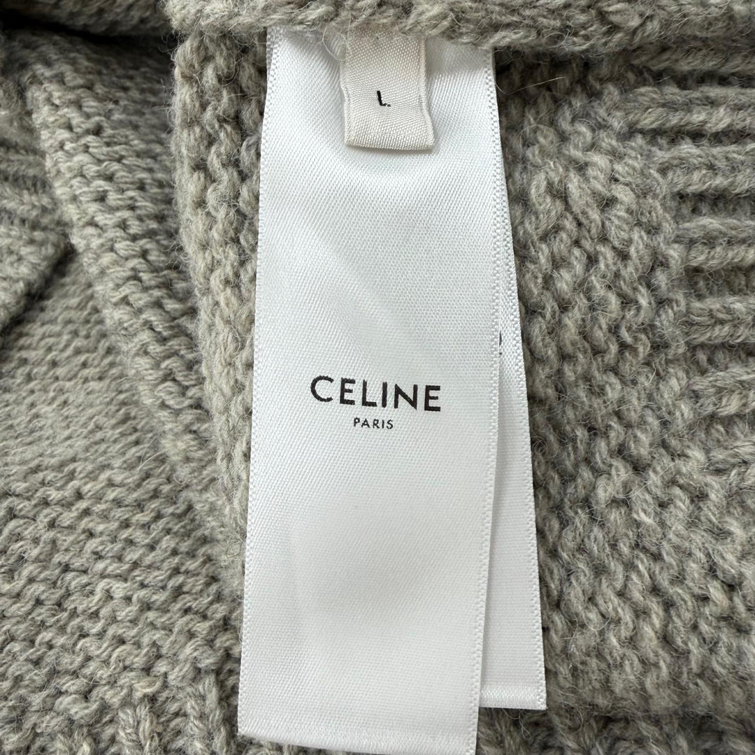 Great CELINE sweater gray wool mens L 2AD6W874P