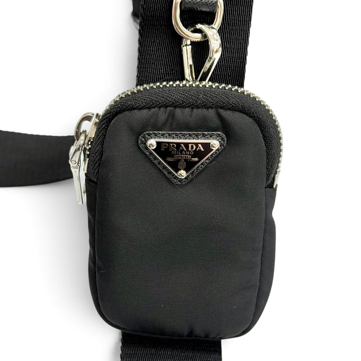 Excellent PRADA Re-Edition 2005 Re-Nylon Triangle Logo 2-Way Shoulder Bag 1BH204