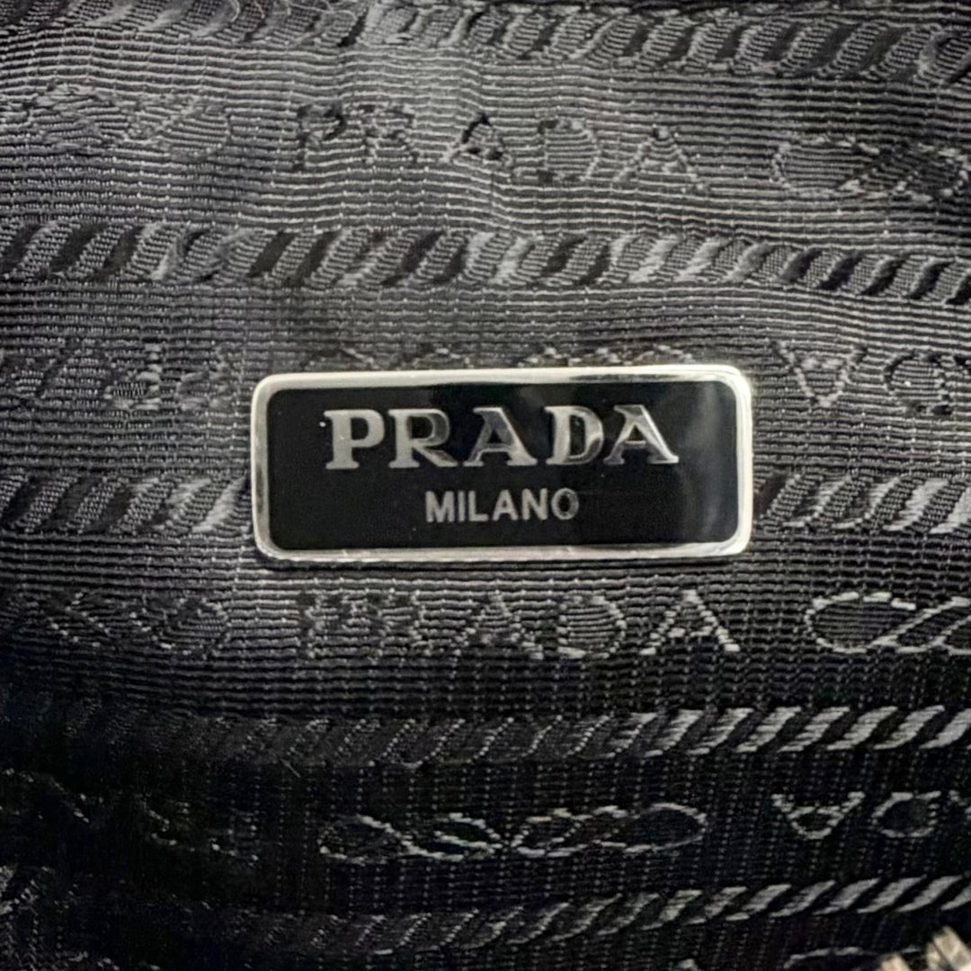 Excellent PRADA Re-Edition 2005 Re-Nylon Triangle Logo 2-Way Shoulder Bag 1BH204