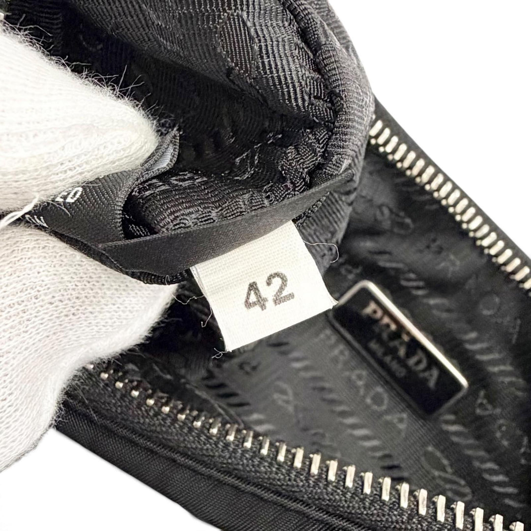 Excellent PRADA Re-Edition 2005 Re-Nylon Triangle Logo 2-Way Shoulder Bag 1BH204