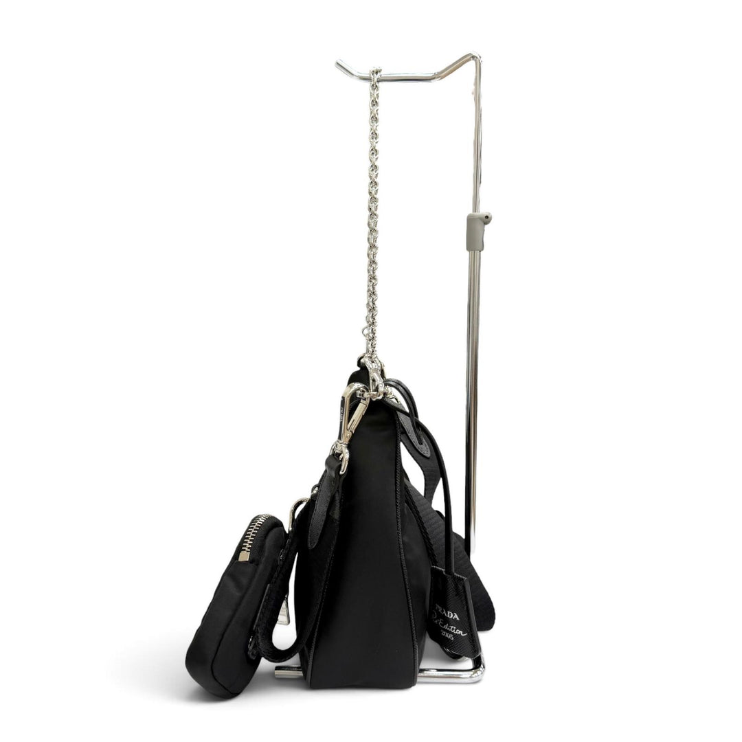Excellent PRADA Re-Edition 2005 Re-Nylon Triangle Logo 2-Way Shoulder Bag 1BH204