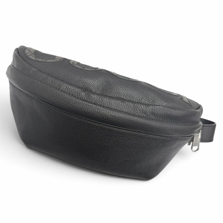 Pristine GUCCI Sling bag GG Supreme Logo Belt Bag black leather 768111