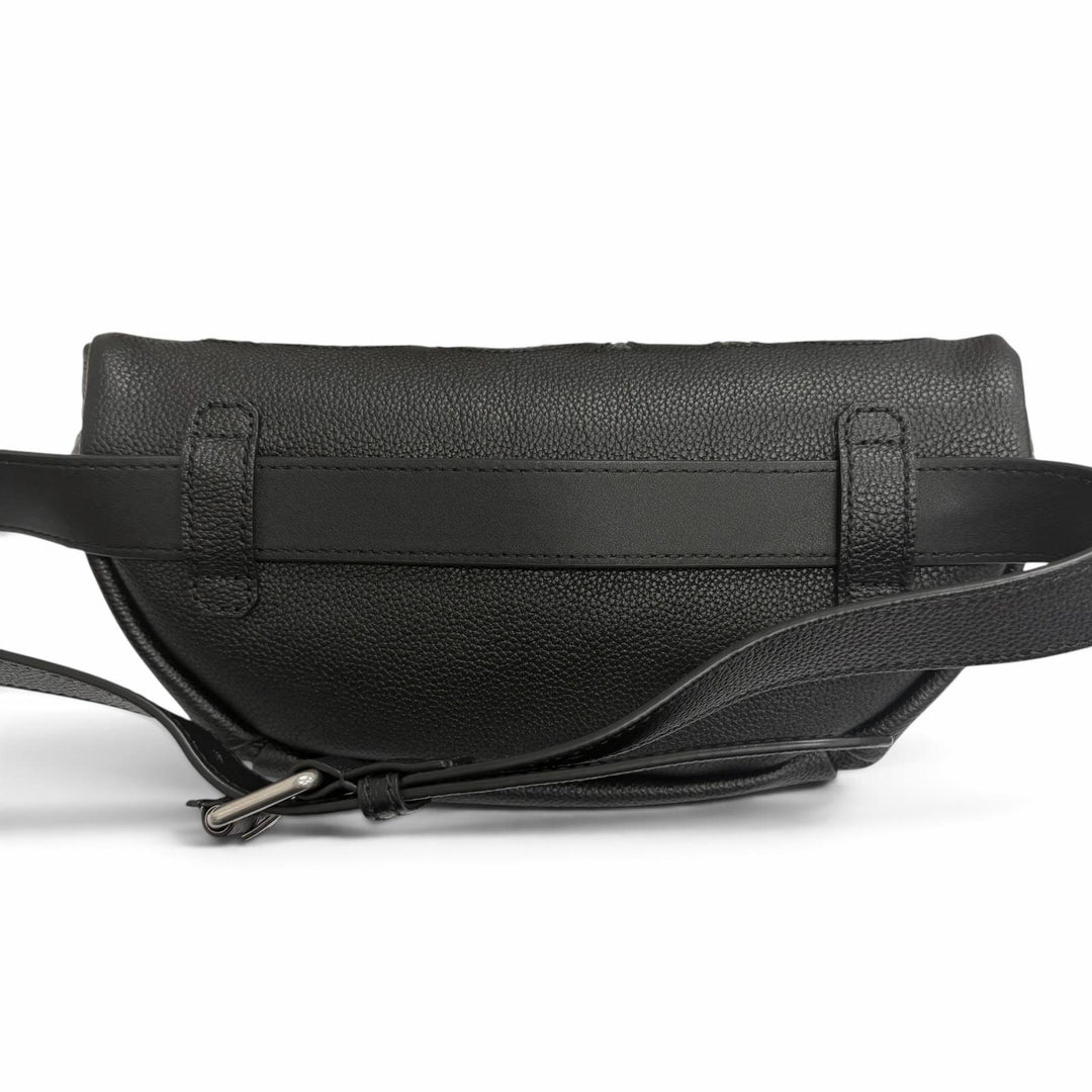 Pristine GUCCI Sling bag GG Supreme Logo Belt Bag black leather 768111