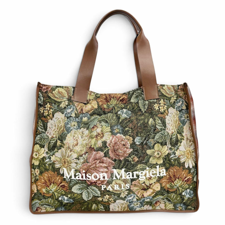 Excellent Maison Margiela Cabas Large Pendleton Gobelin Shopping Bag SB2WC0003