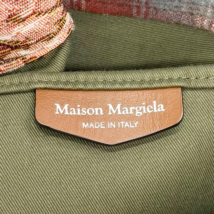 Excellent Maison Margiela Cabas Large Pendleton Gobelin Shopping Bag SB2WC0003
