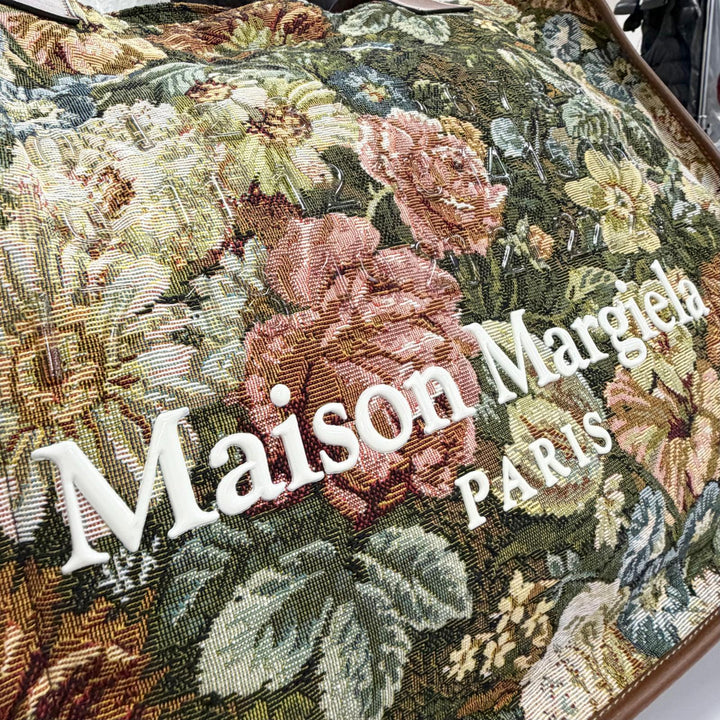 Excellent Maison Margiela Cabas Large Pendleton Gobelin Shopping Bag SB2WC0003