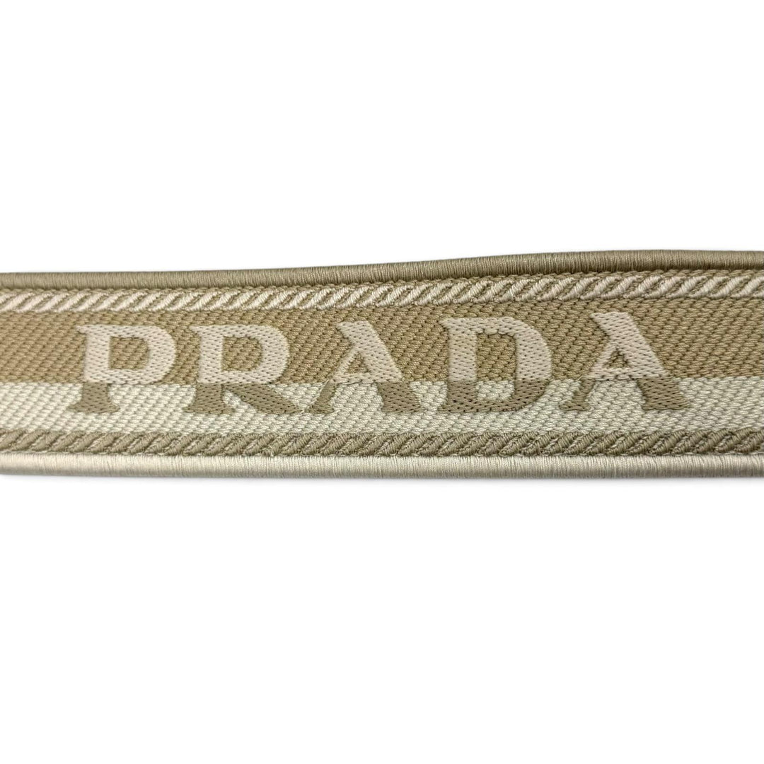 Pristine PRADA Handbag Jardinière Linen Blend Mini Handbag Women 1BG464