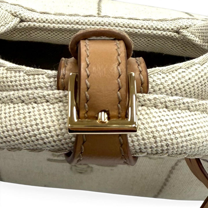 Pristine PRADA Handbag Jardinière Linen Blend Mini Handbag Women 1BG464