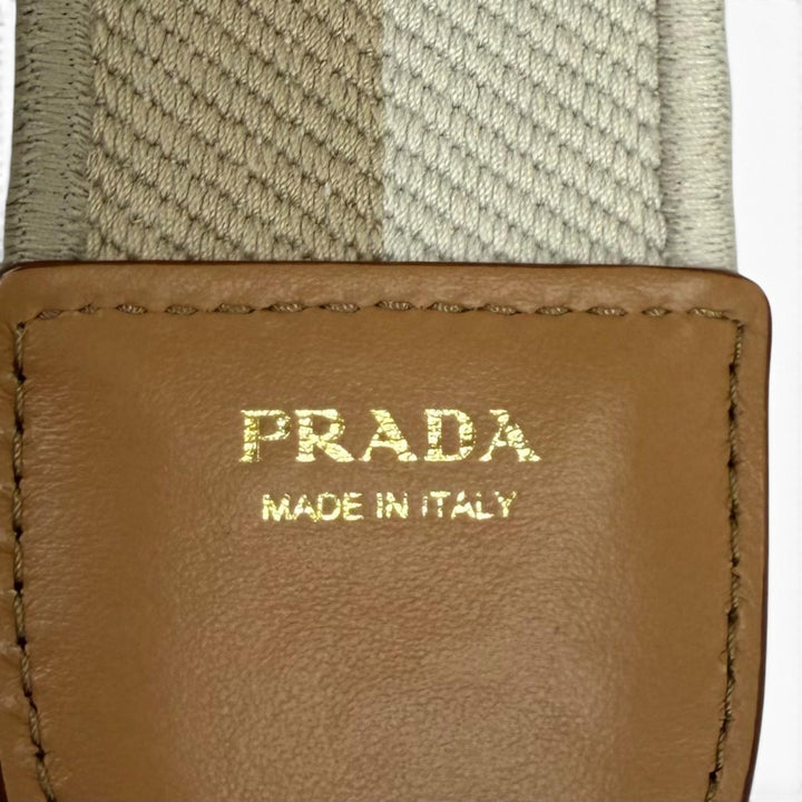 Pristine PRADA Handbag Jardinière Linen Blend Mini Handbag Women 1BG464