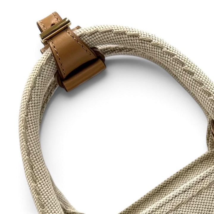 Pristine PRADA Handbag Jardinière Linen Blend Mini Handbag Women 1BG464