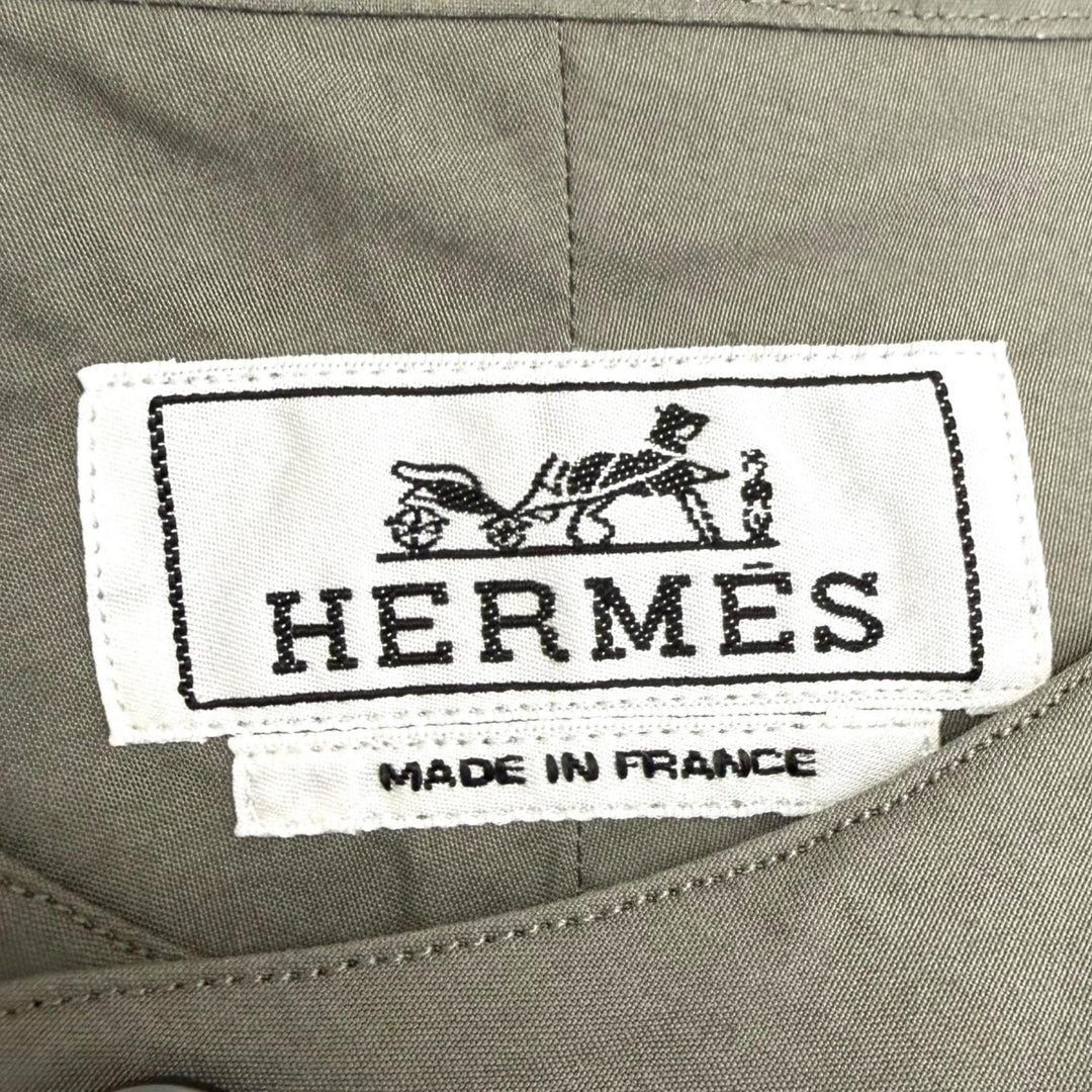 Excellent HERMES Long sleeve shirt Pullover Valu Shirt, Boxy Fit charcoal