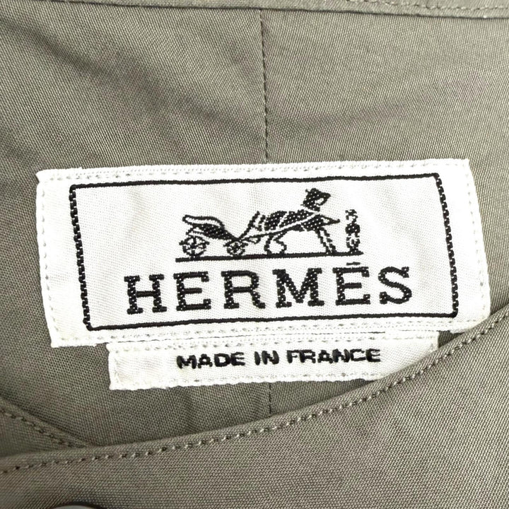 Excellent HERMES Long sleeve shirt Pullover Valu Shirt, Boxy Fit charcoal