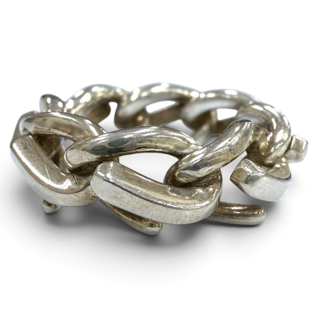 Great TIFFANY&Co. Ring ring Forge Link Silver AG925 mens 22