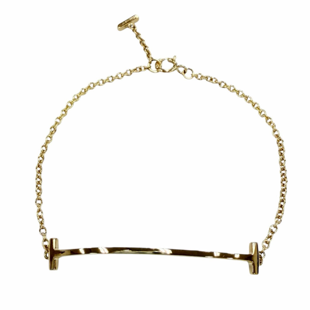 Excellent TIFFANY&Co. bracelet smile bracelet Yellow Gold AU750 Women
