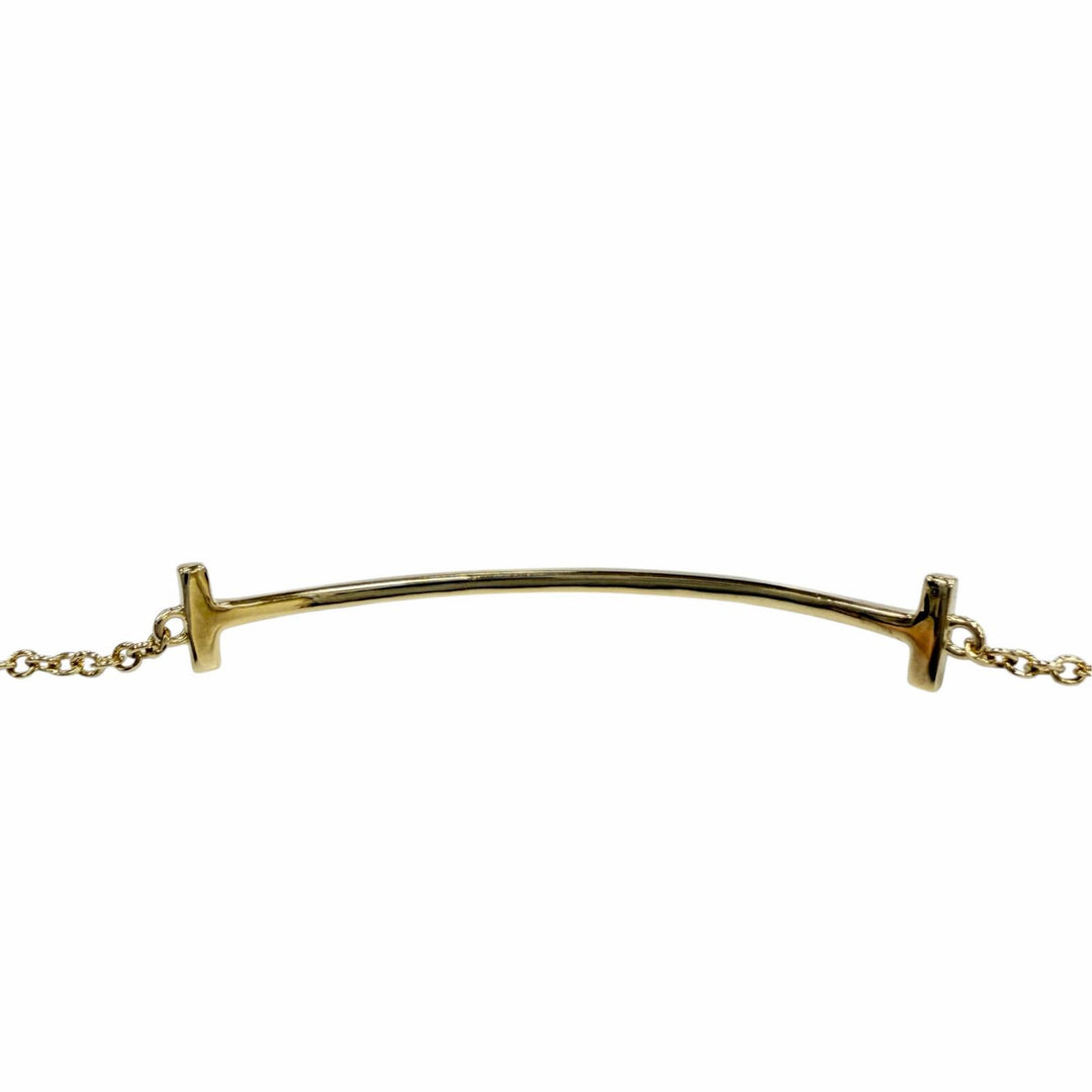 Excellent TIFFANY&Co. bracelet smile bracelet Yellow Gold AU750 Women