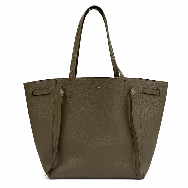 Great CELINE Tote Bag Kava Phantom Small logo leather leather Women 18902
