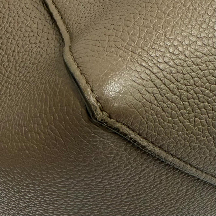 Great CELINE Tote Bag Kava Phantom Small logo leather leather Women 18902