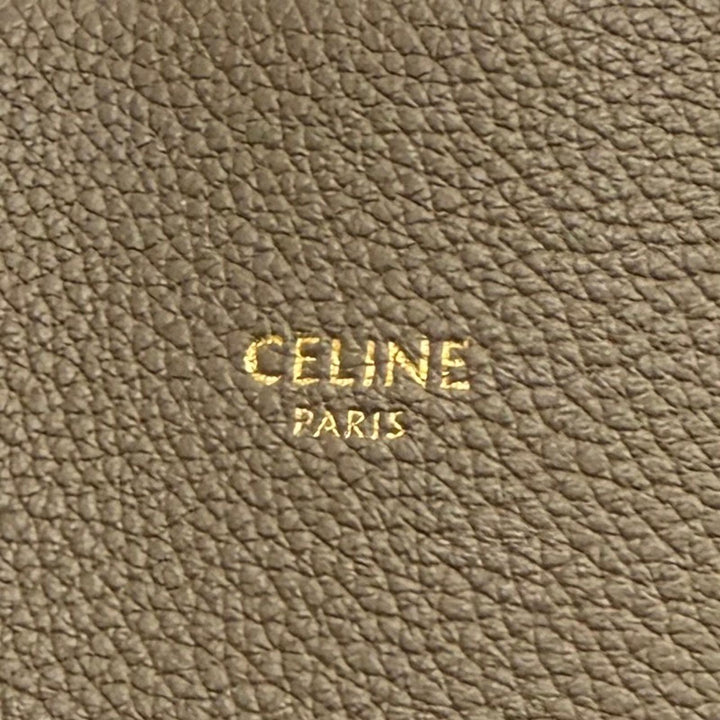 Great CELINE Tote Bag Kava Phantom Small logo leather leather Women 18902