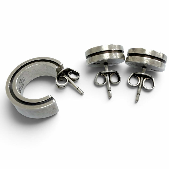Great LOUIS VUITTON Pierce LV Tailor Three-piece set Silver AG925 mens M02028