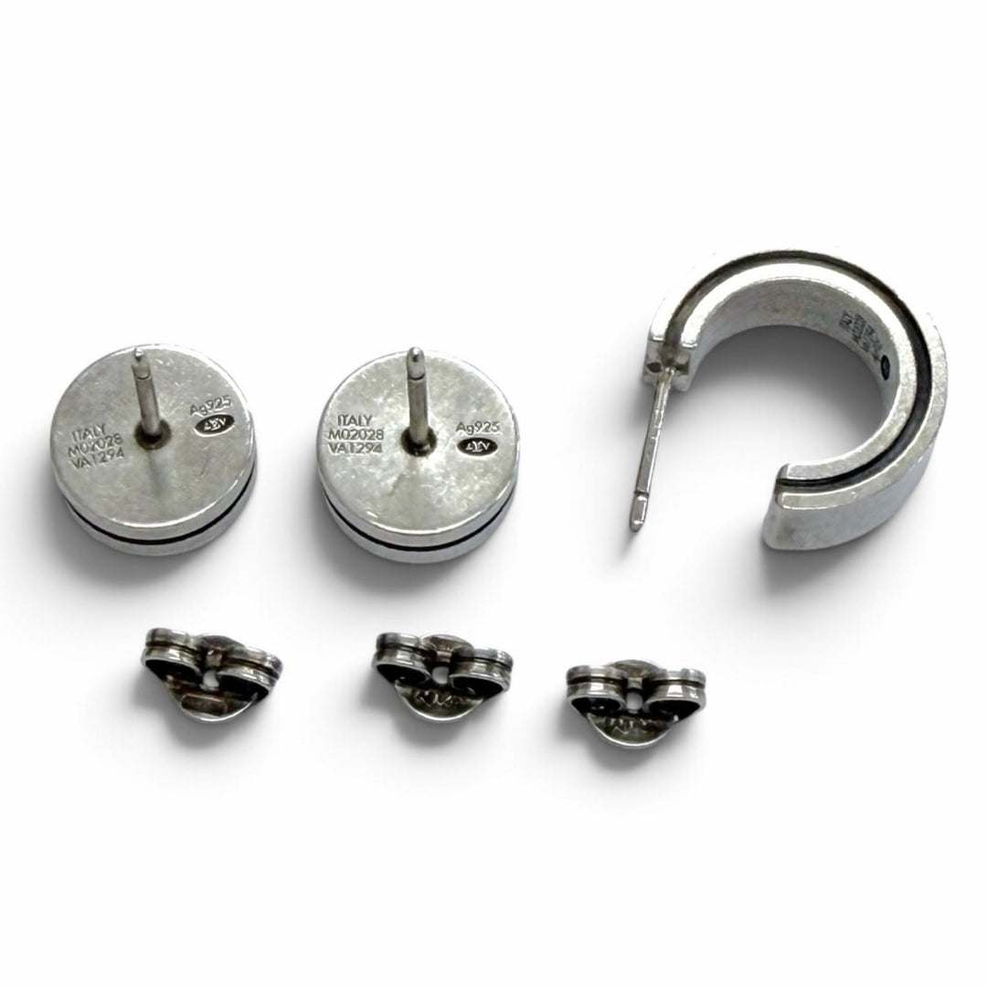 Great LOUIS VUITTON Pierce LV Tailor Three-piece set Silver AG925 mens M02028