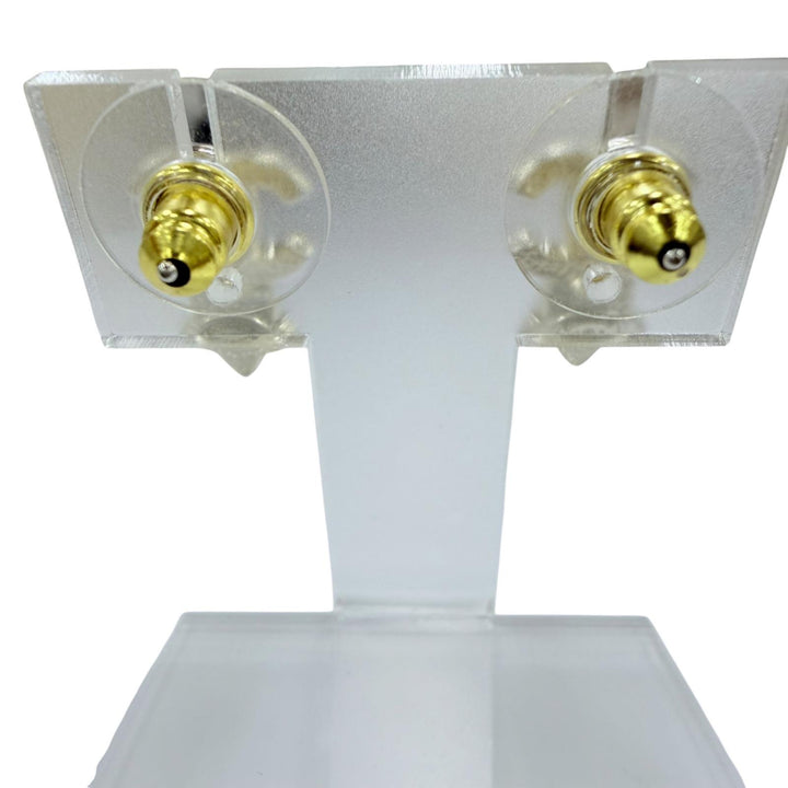 Great CHANEL Pierce COCO Mark Star Crystal Accessories Silver ー Women B25P