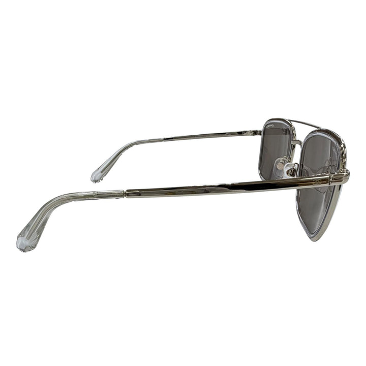 Great CHANEL sunglasses Double-bridge mirrored lens Champagne Gold 4241