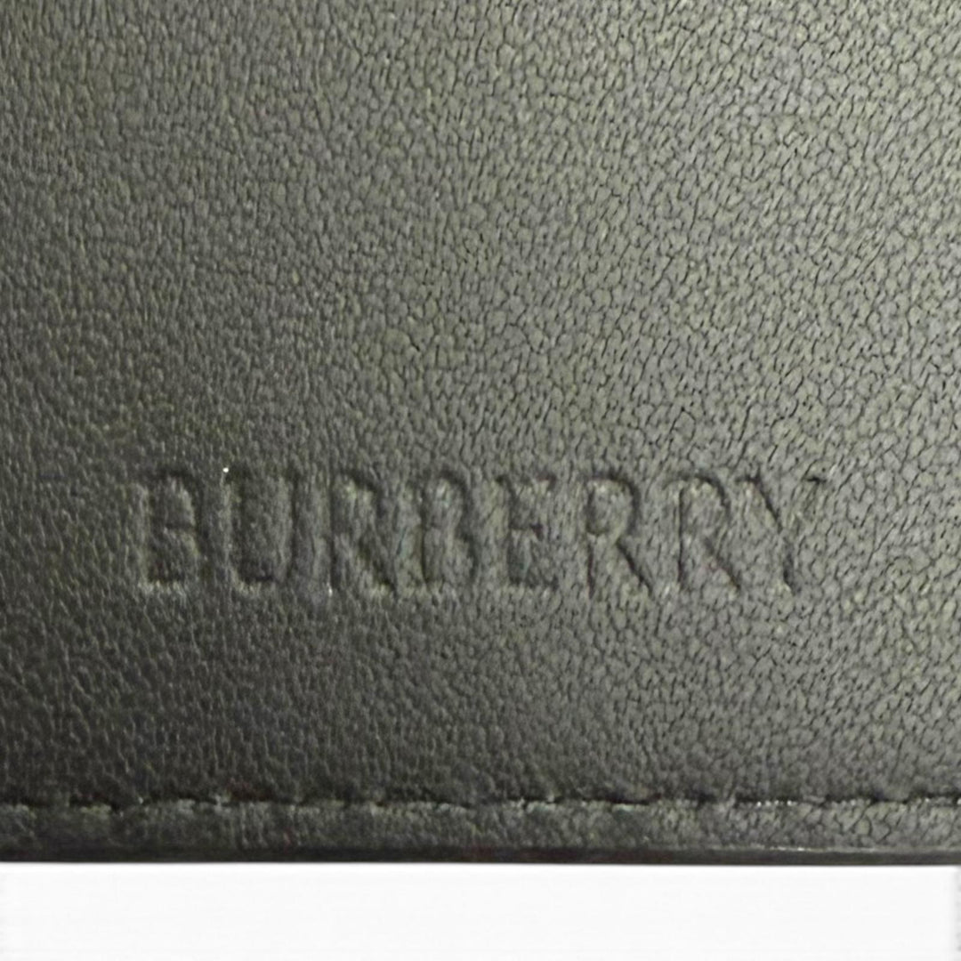 Excellent BURBERRY Bifold Wallet Nightstamp Bifold Coin Wallet Interior